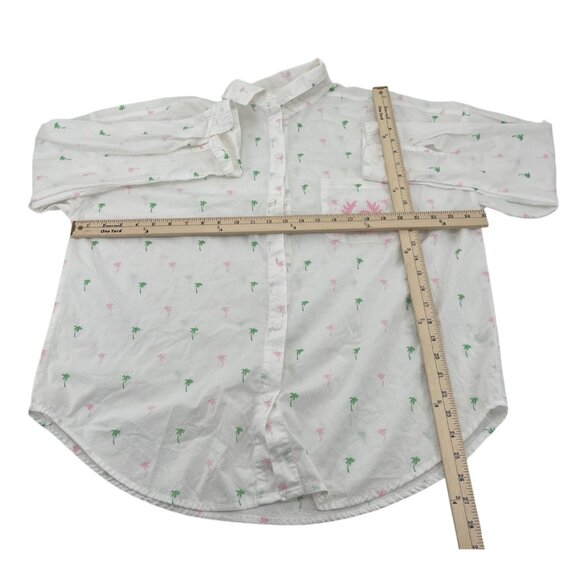 VICTORIA'S SECRET PINK Button Down Collared Boyfriend Shirt Casual 80’s size Med - Picture 5 of 6